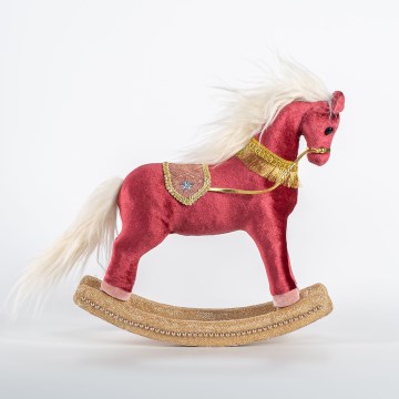 Christmas decoration 31 cm rocking horse