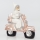 Christmas decoration 33 cm Santa with a motorcycle