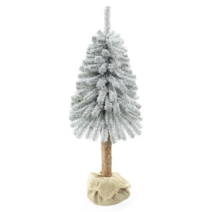 Christmas tree on a trunk NATURAL WITH SNOW 120 cm fir