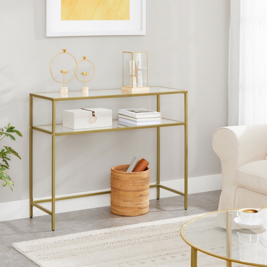 CIREL Gold Console Table