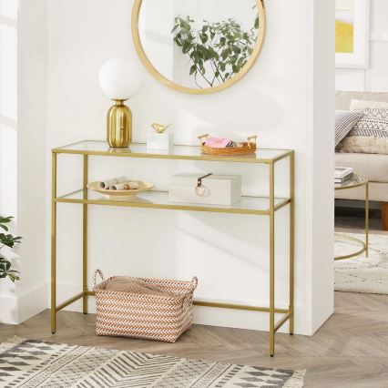 CIREL Gold Console Table