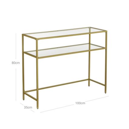 CIREL Gold Console Table