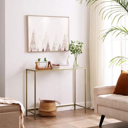 CIREL Gold Console Table