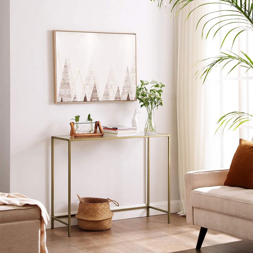 CIREL Gold Console Table