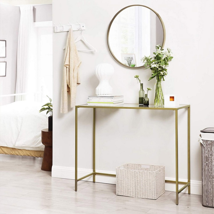 CIREL Gold Console Table