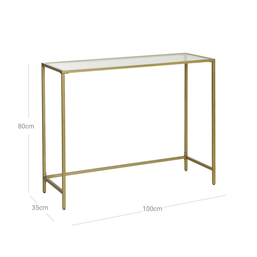 CIREL Gold Console Table