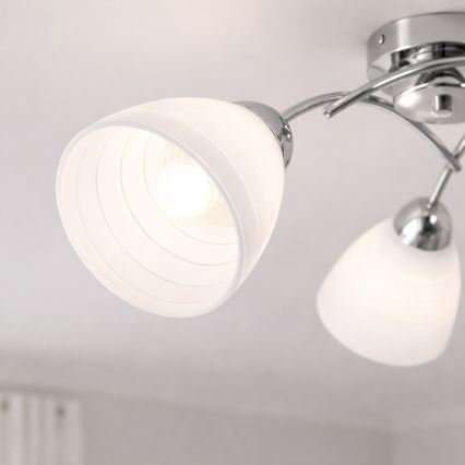 CLARA Flush-Mount Chandelier 3xE27/15W/230V Polished Chrome