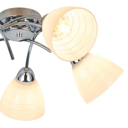 CLARA Flush-Mount Chandelier 5xE27/15W/230V, Polished Chrome