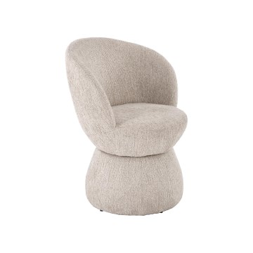 CLARO Swivel Armchair, Beige