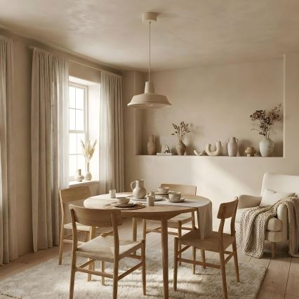 CLASS corded pendant light 1xE27/15W/230V beige