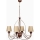 Classic Chain Pendant 4xE14/40W/230V bronze/beige