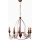 Classic Hanging Lamp 5xE14/40W/230V bronze