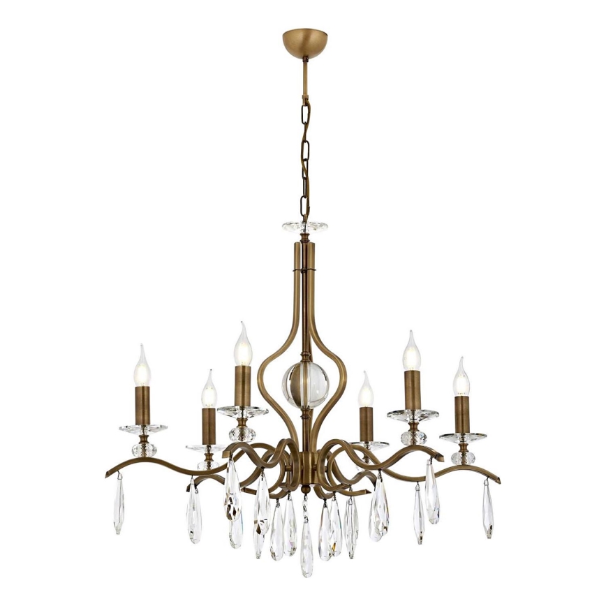 CLASSIC Pendant Light 6xE14/40W/230V Bronze