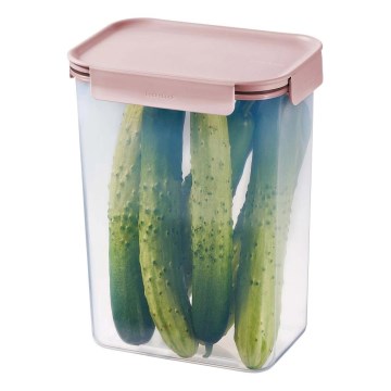 CLASSIC PLUS 4 L Food Container, Pink/Clear