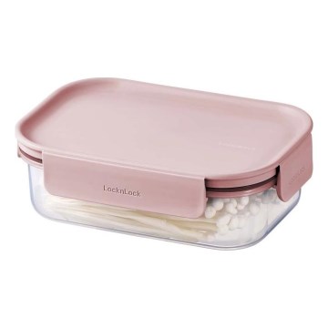 CLASSIC PLUS Food Storage Container 0.91 L, Pink/Clear