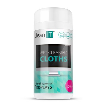 CLEAN IT CL-141 - Wet screen cleaning cloths 100 pcs
