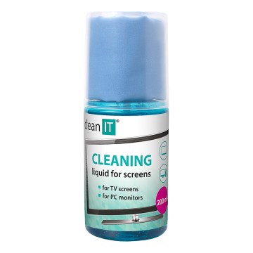 CLEAN IT CL-180 - Screen cleaning solution with cloth 200 mm