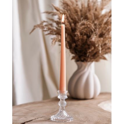 Clear Candle Holder, 10,5 cm