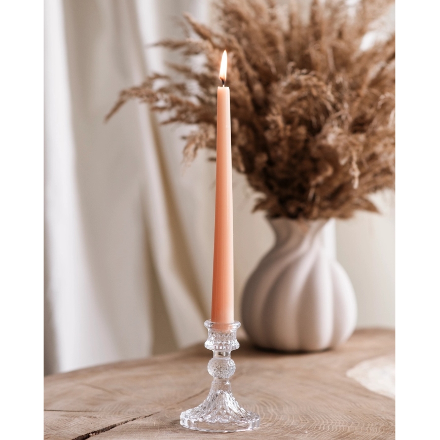 Clear Candle Holder, 10,5 cm