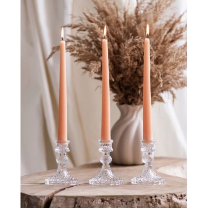 Clear Candle Holder, 10,5 cm