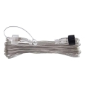 Clear outdoor 10 m extension cable for connection chains, IP44