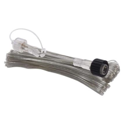 Clear outdoor 10 m extension cable for connection chains, IP44