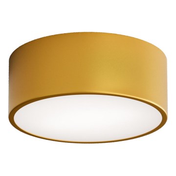CLEO bathroom ceiling light with sensor, 1xE27/24W/230V, Ø 20 cm, IP54, gold