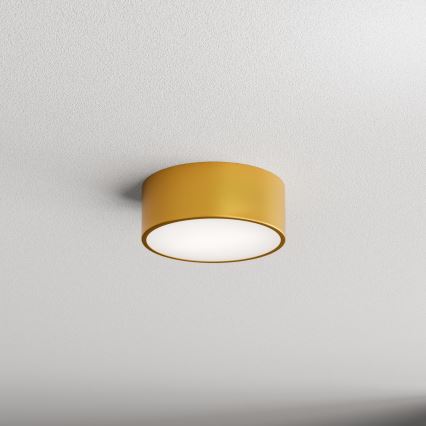 CLEO bathroom ceiling light with sensor, 1xE27/24W/230V, Ø 20 cm, IP54, gold
