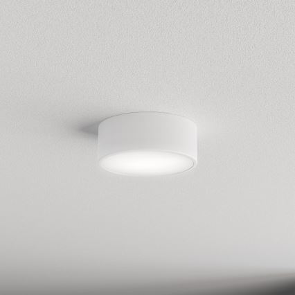 CLEO bathroom ceiling light with sensor, 1xE27/24W/230V, Ø 20 cm, IP54, white