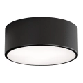 CLEO Bathroom Ceiling Light with Sensor, 1×E27/24W/230V, Ø20 cm, IP54, Black