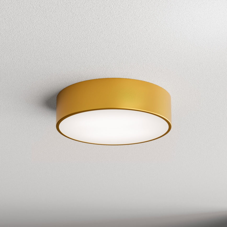CLEO Bathroom Ceiling Light with Sensor, 2x E27/24W/230V, Ø 30 cm, Gold, IP54