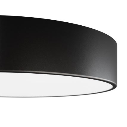 CLEO bathroom ceiling light with sensor 2xE27/24W/230V Ø 30 cm black IP54