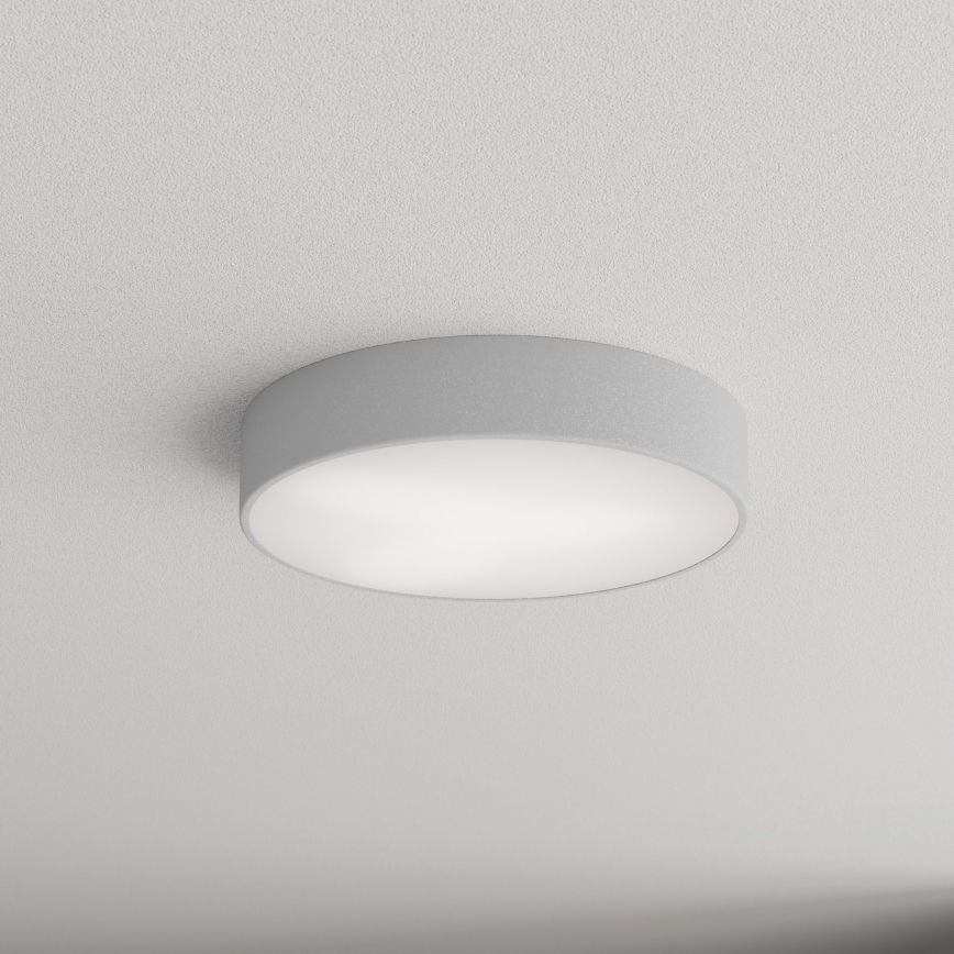 CLEO Bathroom Ceiling Light with Sensor, 3xE27/24W/230V, Ø 40 cm, Gray, IP54
