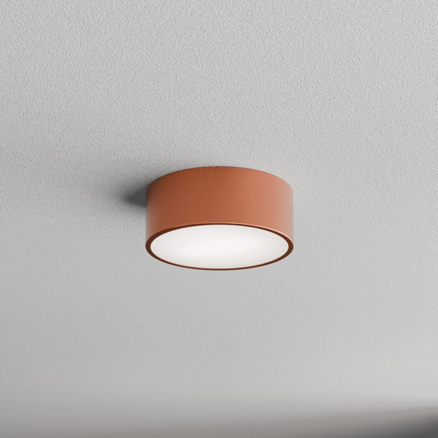 CLEO ceiling light with motion and dusk sensor, 1x E27/40W/230V, Ø 20 cm, copper