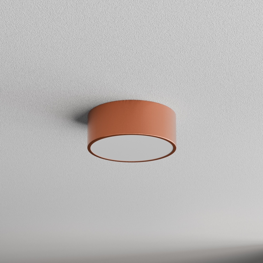 CLEO ceiling light with motion and dusk sensor, 1x E27/40W/230V, Ø 20 cm, copper
