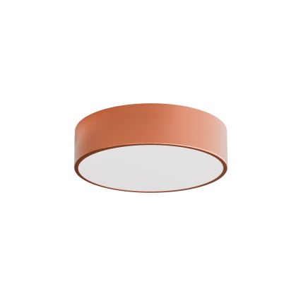 Ceiling fixture with motion and dusk sensor CLEO 2xE27/24W/230V Ø 30 cm, copper finish