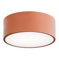 CLEO ceiling light with motion and dusk sensor, 1x E27/40W/230V, Ø 20 cm, copper
