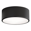 CLEO ceiling light with motion and dusk sensor, 1xE27/40W/230V, Ø 20 cm, black