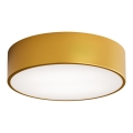 CLEO ceiling light with motion and dusk sensor, 2xE27/24W/230V, dia. 30 cm, gold