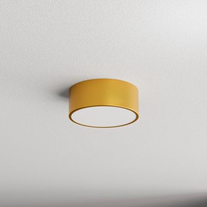 CLEO ceiling light with motion and dusk sensor 1xE27/40W/230V Ø 20 cm gold