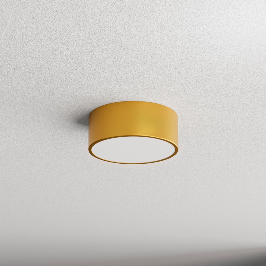 CLEO ceiling light with motion and dusk sensor 1xE27/40W/230V Ø 20 cm gold