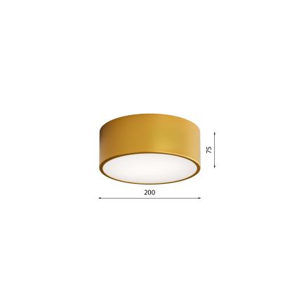 CLEO ceiling light with motion and dusk sensor 1xE27/40W/230V Ø 20 cm gold