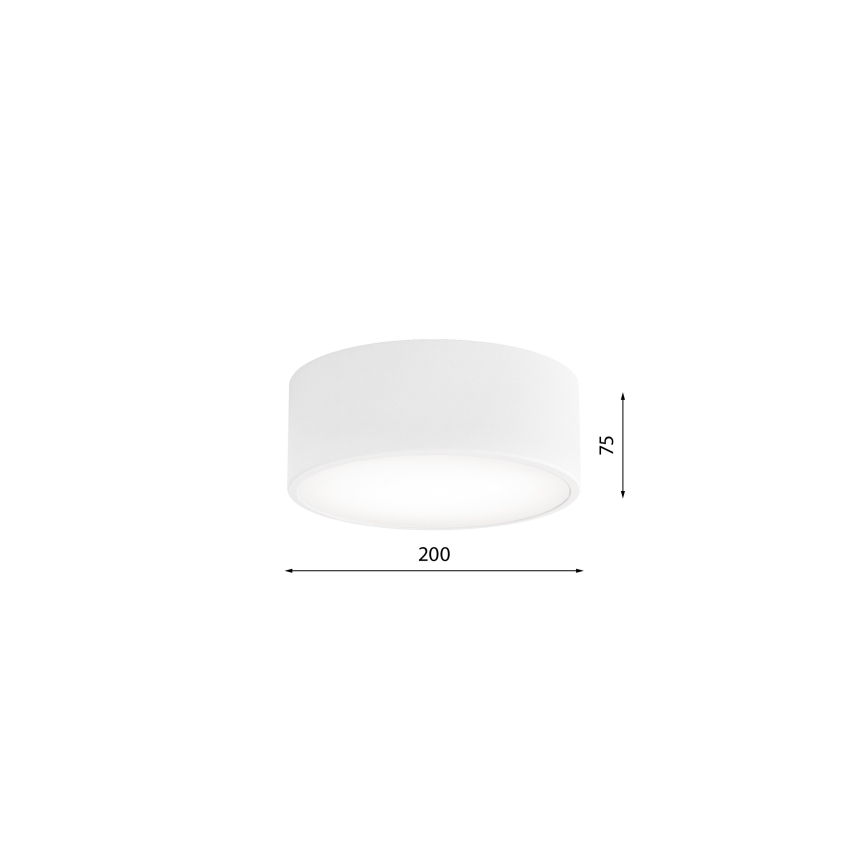 CLEO ceiling light with motion and dusk sensor, 1x E27/40W/230V, Ø 20 cm, white
