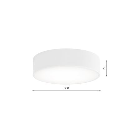 CLEO Ceiling Light with Motion and Dusk Sensor, 2x E27/24W/230V, Ø 30 cm, White