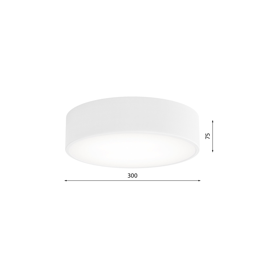 CLEO Ceiling Light with Motion and Dusk Sensor, 2x E27/24W/230V, Ø 30 cm, White