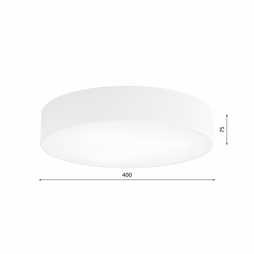 Ceiling light with motion and dusk sensor CLEO 3xE27/24W/230V Ø 40 cm white