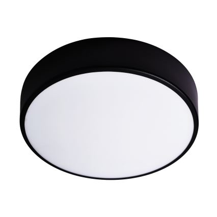 CLEO ceiling light with motion and twilight sensor, 3xE27/24W/230V, Ø 40 cm, black