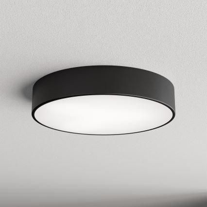 CLEO ceiling light with motion and twilight sensor, 3xE27/24W/230V, Ø 40 cm, black