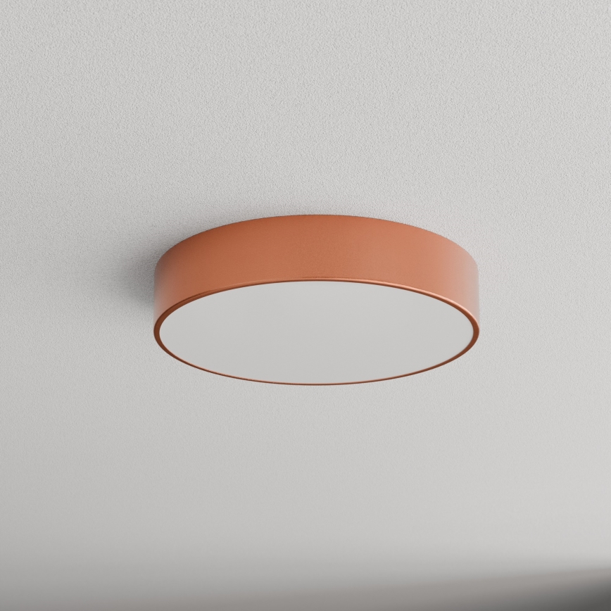 CLEO Ceiling Light with Motion and Dusk Sensor, 3x E27/24W/230V, Ø 40 cm, Copper