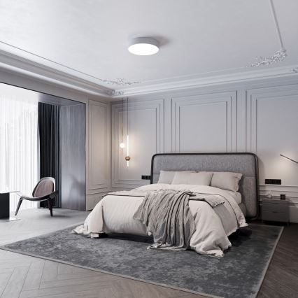 CLEO Ceiling Light with Motion and Dusk Sensor, 3xE27/24W/230V, Ø 40 cm, Gray